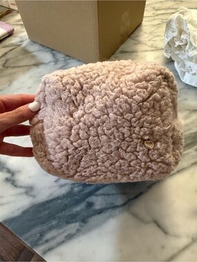 Emi Jay Plush Sherpa Cosmetic Pouch - Blush